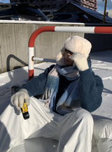 フレンダーエイクチェックビッグマフラー