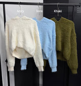 [F/W]ヘイリークロップフードニット(3color)