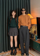 Women's デイリーウォッシャブルVネックニット 14COLOR
