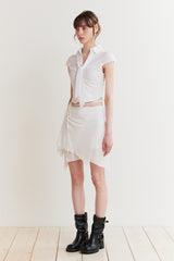 JADE SCARF SHIRT white