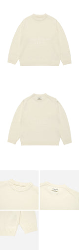 24FW OVERSIZE SET UP KNIT CREAM