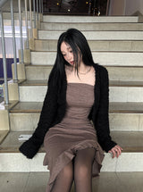 Fluffy cardigan