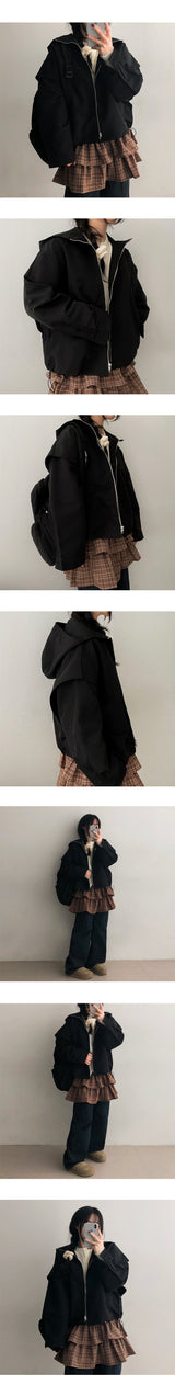 Totsu checkered cancan mini skirt