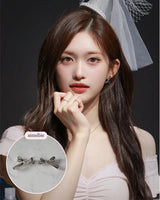 [Choi Yena, IVE Leeseo Piercing] Dalia Ribbon Piercing - Silver Color