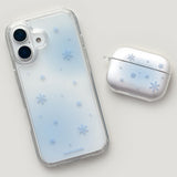 [Gel-hard] Snow Phone case (Blue) (only case)