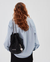 Flower backpack black