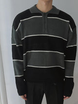 Awesome College Border Collar Knit (4color)