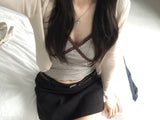 Stripe lace sleeveless (3 colors)