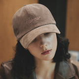 VARZAR Chain Logo Corduroy OG Fit Ball Cap / Brown