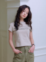 "CHASHIRE CAT" ウィメンズ T シャツ_ベージュ