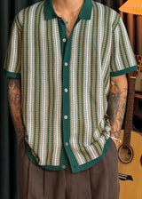 Insider Striped Collar Cardigan  3COLOR