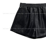 Lulu Banding Leather Shorts
