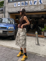 オフミリタリーカーゴバミューダパンツ