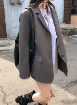 Back Slit Tailored Single Jacket (3color)