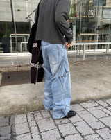 No.1459 hidden pocket denim PT (3color)