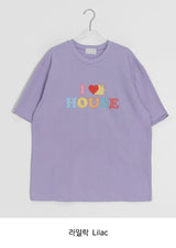 [unisex] カヒルハウスプリントオーバー半袖Tシャツ