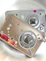 CAMERA CARD WALLET SILVER