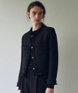 CLASSIC BOUCLE TWEED JACKET_BLACK