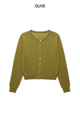 Romin Round Neck Knit Cardigan