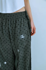 ドットパッチパンツ (gray)