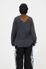 Rhode in Black Washed Long Sleeve T-Shirt