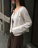 Candy Frill Knit Cardigan