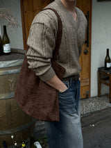 Croiffle v-neck knitwear