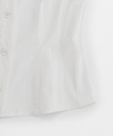 DOZI - Pinched Unbalance shirt _ WHITE