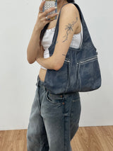 Vintage stitch bag mini [Blue]
