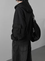 (unisex) ケトリックポケットツーウェイフードジップアップ