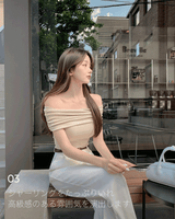 【MADE】Off-shoulder T shirt