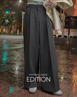 【MADE】One pin tuck wide slacks