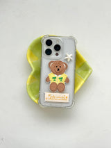 HAWAIIAN TEDDY LABEL PHONECASE (YELLOW)