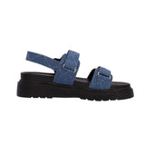Snoopy Denim Velcro Strap Sandal_S0577