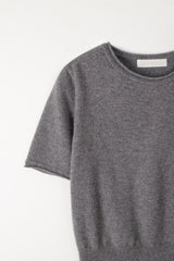 Camel round half knit (Grey)