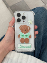 HAWAIIAN TEDDY LABEL PHONECASE (MINT)