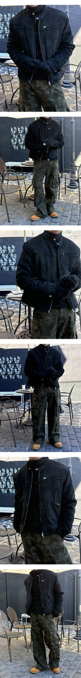 [F/W] Biker suede string jacket(3color)