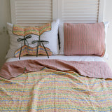 Reversible cotton Summer Pillow cover