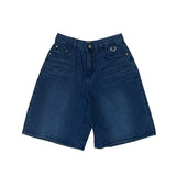 D ring bermuda denim pants