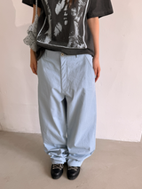 コットン ワイド チノパンツ