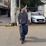 オーバーサイズピグメントダイフリースパーカー
