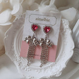Party Ribbon Princess Piercing - Rosepink/Silver Color