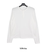 Para Soft Henley Neck Long Sleeve Tee