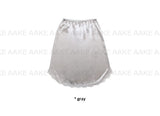 SATIN CURVED LACE SKIRT