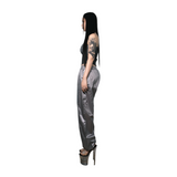 METALIC PANTS SILVER