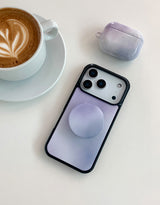 [MADE] ミスティラベンダー ブラック エポキシバンパー iPhoneケース