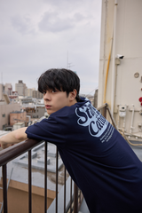 QT8 x USA TAKUMAステイケイションティー (ネイビー)