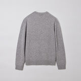 カシミアブレンドウールクルーネックニット GRAY