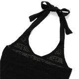 サマーニットホルタートップ_black