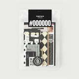 oab tone pack black / scrap sticker set